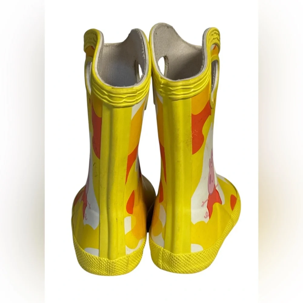Original Kids First Peppa Pig Grab Handle Rain Boots - Kids SZ 4 Toddler